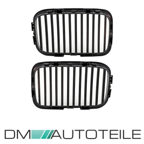 2x Kühlergrill SET Schwarz Matt passend für BMW E36 ALLE MODELLE o.Compact 90-96