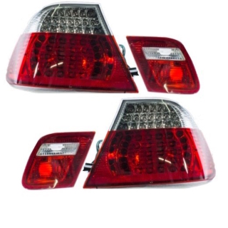 LED Upgrade Design Rückleuchten für BMW 3er E46 Limousine 98-01 rot/rauch