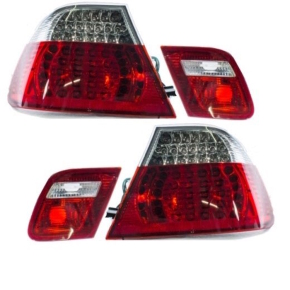 2x SEDAN SALOON RED CLEAR LED TAIL REAR LIGHTS fits on...