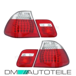 2x SEDAN SALOON RED CLEAR LED TAIL REAR LIGHTS fits on BMW E46 01-05 FACELIFT