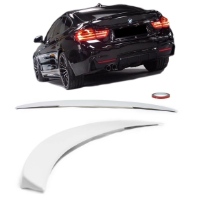 Sport-PERFORMANCE Rear Trunk Spoiler Lip Roof primed Grey...