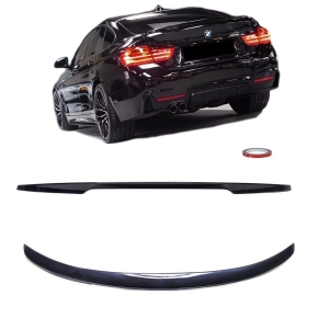 Sport-PERFORMANCE Rear Trunk Spoiler Lip Roof Black Gloss...