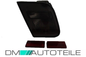 2x SMOKED BLACK LED TAIL REAR LIGHTS FITS ON BMW E46 3 SALOON FACELIFT 01-05