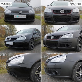 for VW Golf MK5 V Front +Grille +fog lights Yellow US GTI R32