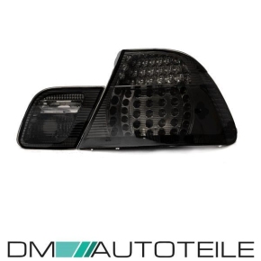 SET COUPE BLACK SMOKED LED REAR LIGHTS TAIL LIGHT FITS ON BMW E46 99-03 2-DOORS