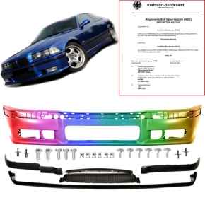 Sport Stoßstange LACKIERT 90-99+Lippe+ Schrauben+...