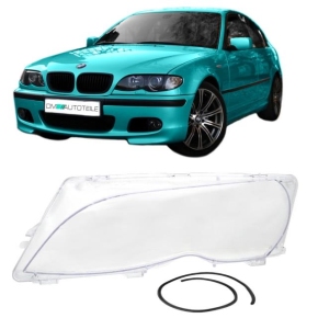 Saloon Estate headlight glass Cover fits on BMW E46 Facelift 01-05 left side