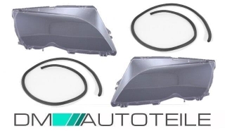 2x SALOON ESTATE FACELIFT Headlight Glass Cover Headlamp lens fits BMW E46 01-05