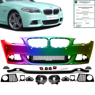 PAINTED COLOUR Sport Front Bumper PDC fits BMW 5 F10 F11 Series to M-Sport  10-13