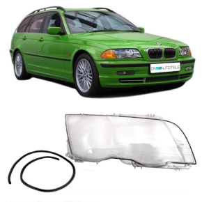 Saloon Estate headlight glass Cover Pre LCI fits on BMW E46 98-01 right side