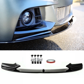 Black Gloss PERFORMANCE Front Spoiler Splitter Lip fits...