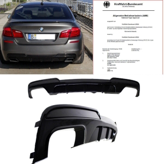 Auto-Hecklippe, kompatibel mit BMW Série 5 F10 M Sport Sedan 2012-2016,  Stoßstangen-Diffusor-Spoiler : : Auto & Motorrad