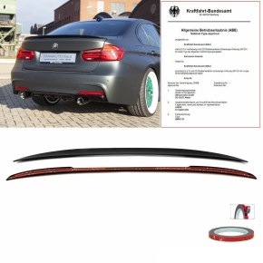 Sport-Performance Heckspoiler Koferraumspoiler Schwarz...