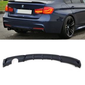 BLACK GLOSS Sport-Performance Rear Diffusor fits on BMW...