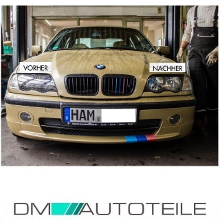 2x Headlight Glass Cover headlamp Lens Sedan Estate +SEALS fits on BMW E46 98-01