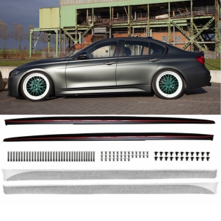 Set Side Skirts Blades Black Gloss SPORT- PERFORMANCE +...
