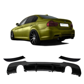 Rear Diffusor Sport-Performance Black Gloss for BMW E90...