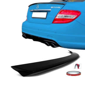 Mercedes W204 Rear Spoiler black + Accessories for C63 AMG