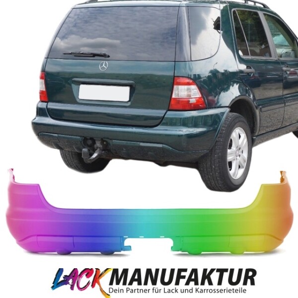Mercedes Ml W163 Stossstange Hinten 01 05 Ohne Pdc Fur