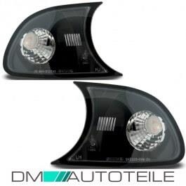Front Indicators Black Set fits on BMW E46 Coupe Convertible 98-01