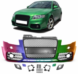 Audi A4 B7 Front Bumper Single Grille Accessories For Rs4 2004