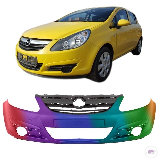 2006-2014 3-türer Opel Corsa D STOßSTANGE hinten NEU in WUNSCHFARBE Lackiert Bj