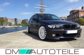 Set Coupe Convertible Front Bumper + fog lights Chrome fits on BMW E46 without M-Sport Series 99-07 + brake vents