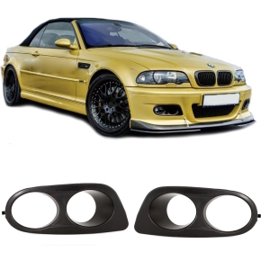 Set Fog Lights Cover Black fits on BMW 3 E46 2/3 Doors...