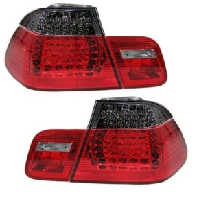 BMW E46 Saloon LED Rear Lights Set Red Smoke Year 98-01