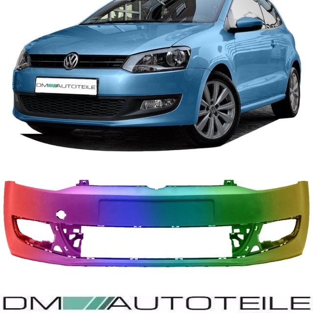 Set VW Polo 6R Front Bumper Year 09-14 PAINTED w/o SRA/PDC WISH COLOUR