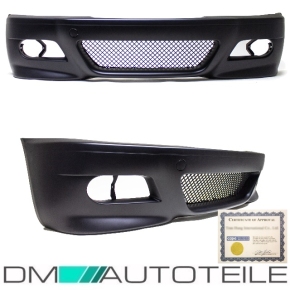 BUMPER SPORT FITS ON BMW E46 COUPE CONVERTIBLE +FOGS SMOKE fits M3 +GRILLE BLACK