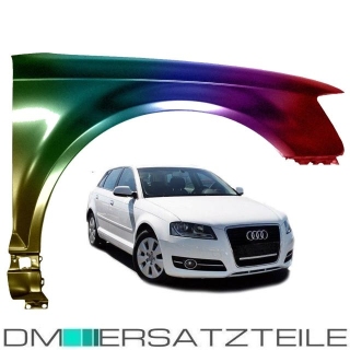 Set Audi A3 8P1 8PA Wing Fender Front Right w/o Holes for...