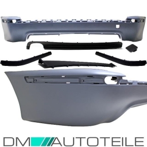 Estate Rear Bumper primed w/o park assist + Diffuser fits on BMW E39 without M-Sport M5 97-04