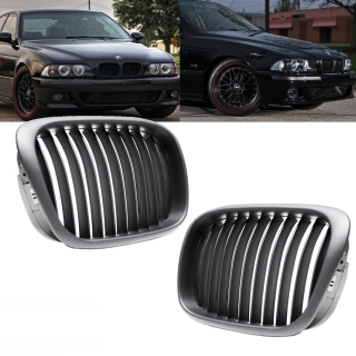 BMW 5 Series E39 Saloon Touring Black Kidney Sport Front Grill M M5 95-04 