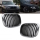 2x Grill Kühlergrill Schwarz Seidenmatt passend für BMW 5er E39 + M M5 95-03
