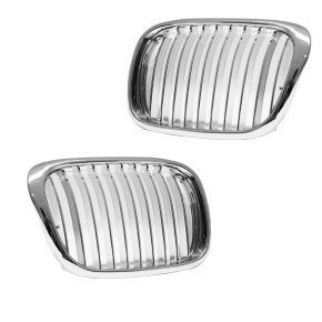 2x Grill Kühlergrill Grill Set Chrom passend...