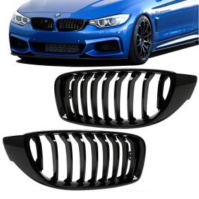 Sport-Sport-Performance Kidney Front Grille Black Gloss...