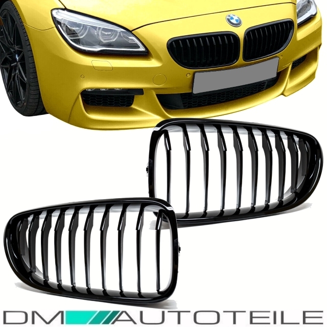 SPORT FRONT GRILL KÜHLERGRILL SET BMW E63 E64 6er CABRIO COUPE SCHWARZ MATT NEU SPORT FRONT GRILL KÜHLERGRILL SET BMW E63 E64 6er CABRIO COUPE SCHWARZ MATT NEU