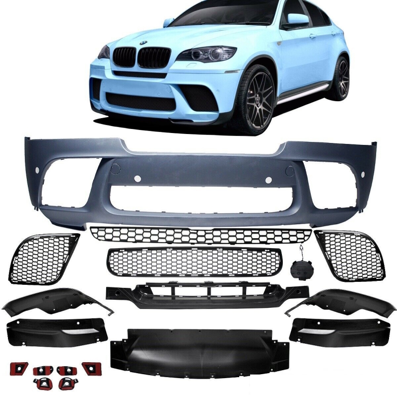 Sport-Sport-Performance Front Bumper for PDC + Spoiler fits on BMW X6 E71  E72 08-15