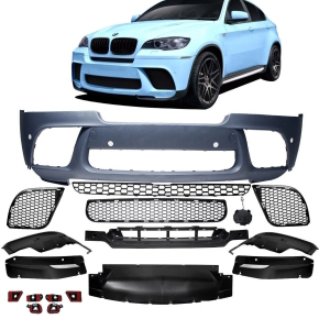 SET Heckspoiler Koferraum Lippe Grau passend für BMW X6 E71 08-15 + 3M