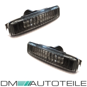 Set Seitenblinker Schwarz Klarglas Facelift Design passt für BMW E39 bj 95-03