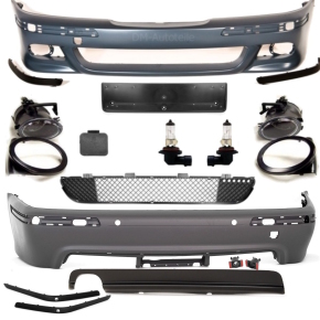 Pare-choc Bodykit +Accessoires passe sur BMW E39 95-03 + Set Brouillard ABE