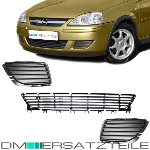 Opel Corsa C Facelift Lüftungsgitter Einsatz Stoßstange vorne 03-06