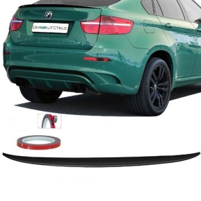 Black gloss Rear Roof Boot Lip Spoiler fits on BMW X6 E71...