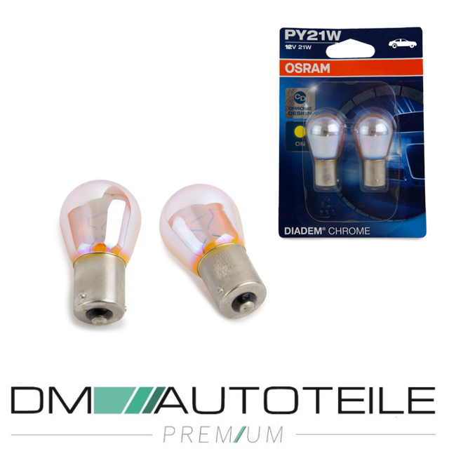 OSRAM® Blinkerbirne PY21W 12V 21W BAU15s Diadem Chrome Blister