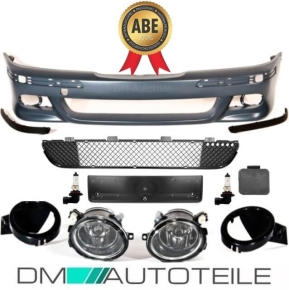 SPORT FRONT BUMPER FITS ON BMW E39 SEDAN WAGON TESTED+SET...