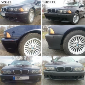 Stoßstange vorne grundiert passt für BMW E39 nicht Serien M5 aus ABS+Nebel Chrom