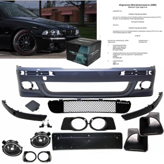 Front Stoßstange SRA+PDC+ Luftführung+ Nebel passt für BMW E39 nicht M5 M Paket