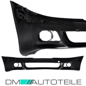 BLACK KIT Stoßstange vorne SPORT 2x Grill Schwarz -NSW-Blinker passt für BMW E39