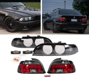 Set Facelift Upgrade Red Smoked Saloon Rear lights +...